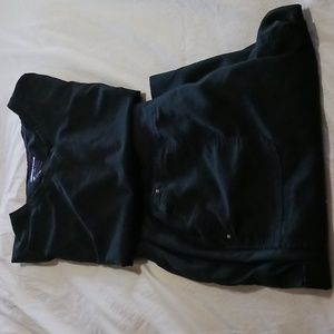Yoga Black Scrubs. Top is a 3X and bottoms are 1X